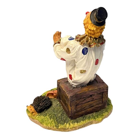 VTG Summit Collection Porcupine Quills In Foot CIRCUS CLOWN Resin Figurine 5.5" - Picture 6 of 7